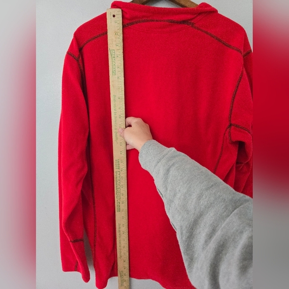 Columbia Men’s Red 1/4 Zip Fleece Pullover Size L - Picture 8 of 8